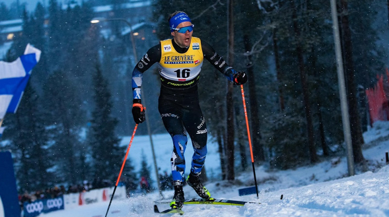 Johannes Alevs pats norādījis, ka 27. un 39. vieta nav tas, uz ko cerējis. Foto no slēpotāja Facebook.