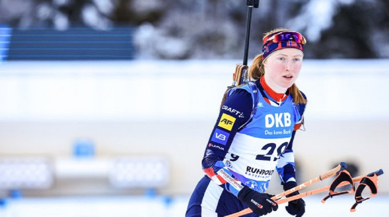 Mārena Kirkeide. Foto: focusbiathlon.com.