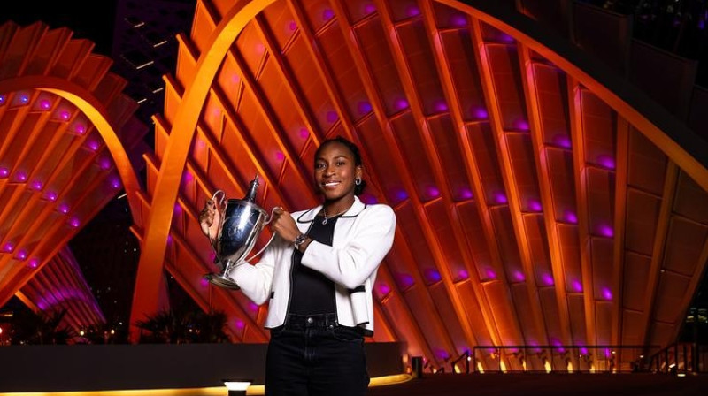 Koko Gofa uzvarēja 2024. gada  finālturnīrā, nopelnot lielāko naudas balvu WTA vēsturē (4 805 000 USD). Foto: Jimmie48 / WTA
