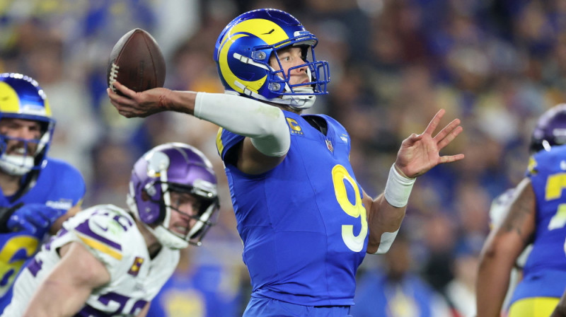 Losandželosas "Rams" saspēles vadītājs Metjū Stefords. Foto: AFP/Scanpix