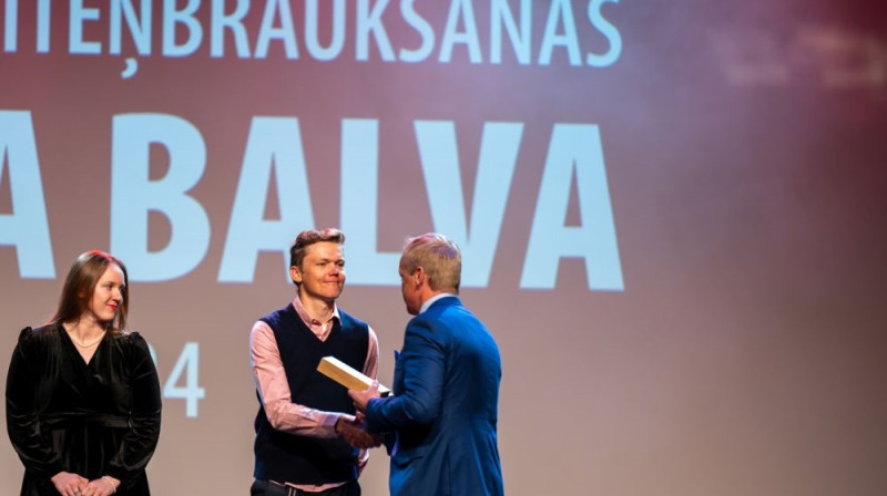 Monika Veronika Stūriška un Toms Skujiņš Foto: Māris Vancevičs/LRF