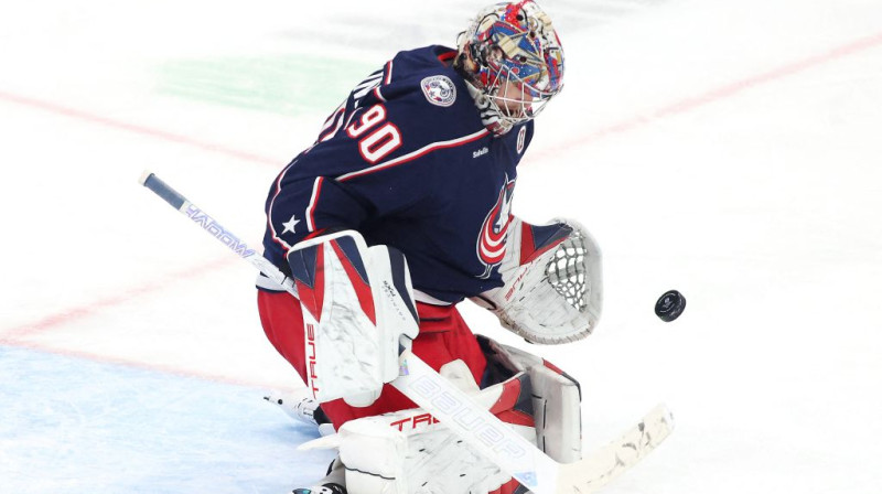 Elvis Merzļikins. Foto. USA Sports Today/Scanpix