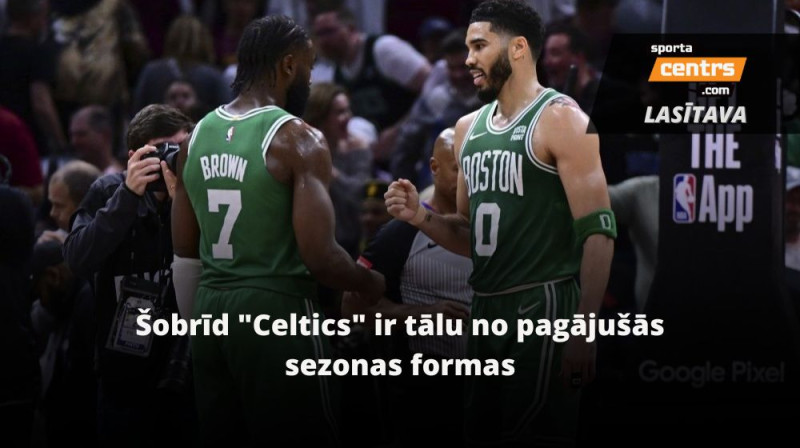 Džeilens Brauns un Džeisons Teitums Foto: Sportacentrs.com kolāža