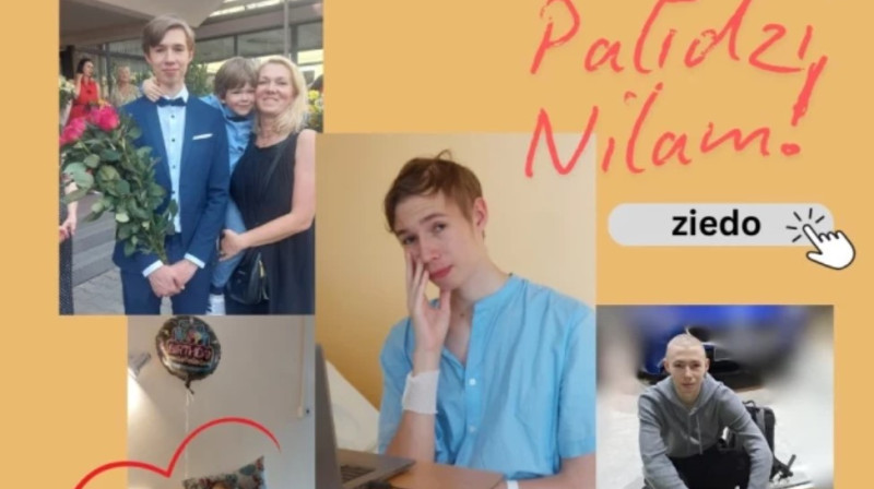 Nils Niklāvs Plūmiņš (foto: ziedot lv / Facebook)