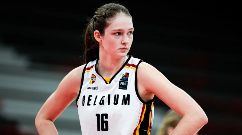 Laura Vilčinska 2024. gada vasarā spēlēja Eiropas U16 čempionātā. Foto: FIBA