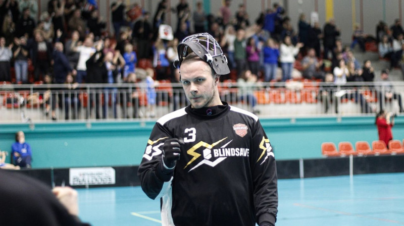 Ķekavas komandas vārtsargs Reinis Kirilko. Foto: PPB Media