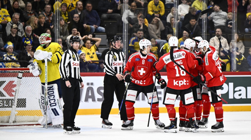 Mirklis pēc Šveices valstsvienības vārtu guvuma spēlē pret Zviedriju Stokholmā. Foto: Christine Olsson/EPA/Scanpix