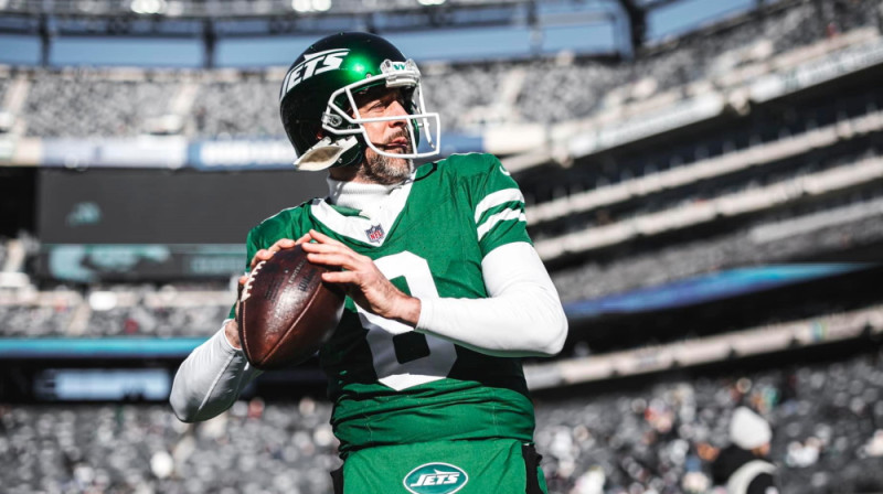 Ārons Rodžerss. Foto: New York Jets
