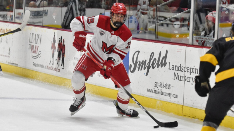 Rihards Simanovičs. Foto: Joe Zak/Miami University Redhawks Athletics