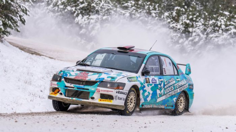 Emīls Blūms/Didzis Eglītis. Foto: Foto: Raimonds Volonts / Latvijas Rallija čempionāts