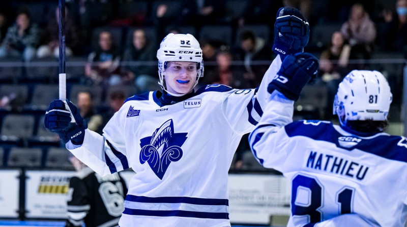 Ēriks Mateiko. Foto: Iften Redjah/Club de hockey L'Océanic de Rimouski