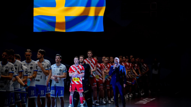 Epizode no "Pixbo IBK" un "FBC Kalmarsund" spēles, foto: Pixbo Innebandy