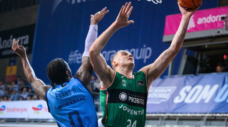 Andrejs Gražulis (pa labi) Foto: Joventut Badalona/Facebook