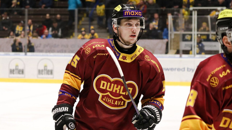 Patriks Ozols. Foto: HC Dukla Jihlava