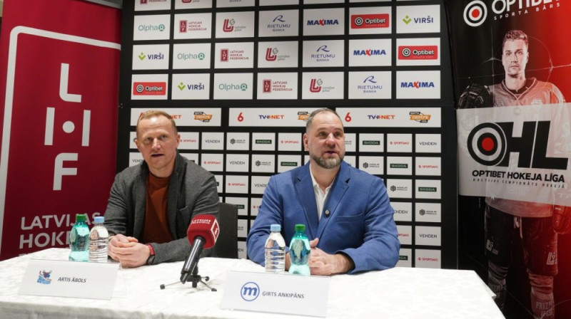 Artis Ābols un Ģirts Ankipāns Foto: LFF