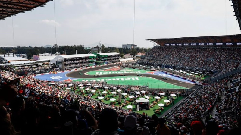 "Autodromo Hermanos Rodriguez" trases stadiona sadaļa Foto: F1