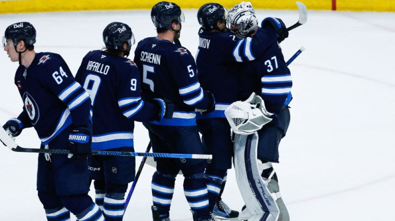 Vinipegas "Jets" hokejisti Foto: RC/Scanpix