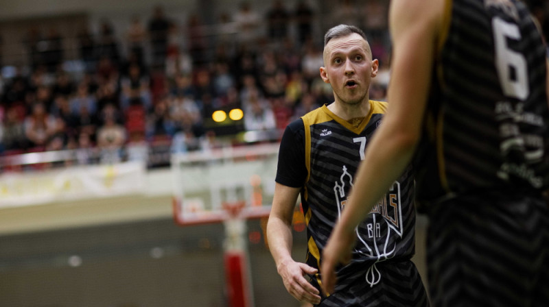 "Jēkabpils" aizsargs Edijs Stiebriņš. Foto: Maris Stiprais
