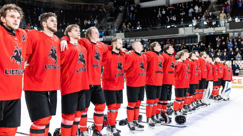 Lietuvas valstsvienības hokejisti. Foto: IIHF