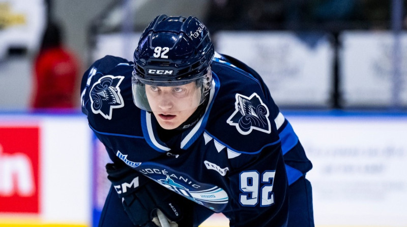 Ēriks Mateiko. Foto: Club de hockey L'Océanic de Rimouski