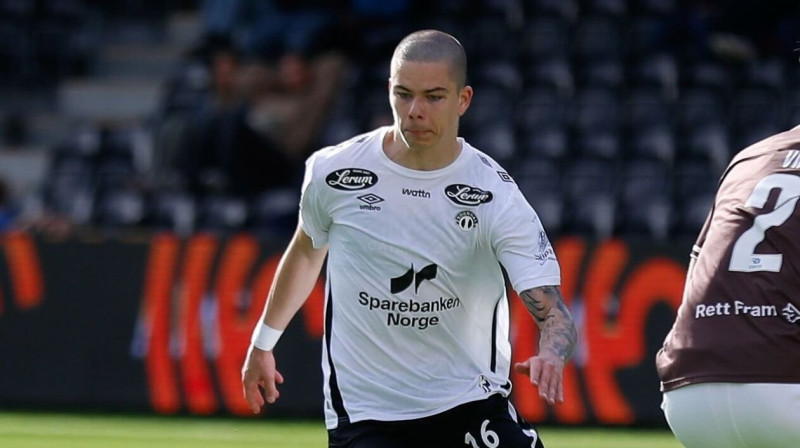Lūkass Vapne. Foto: Sogndal Fotball