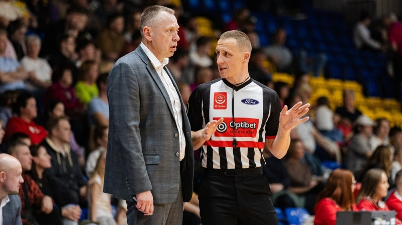 Gints Fogels un Mārtiņš Kozlovskis. Foto: BK Ventspils