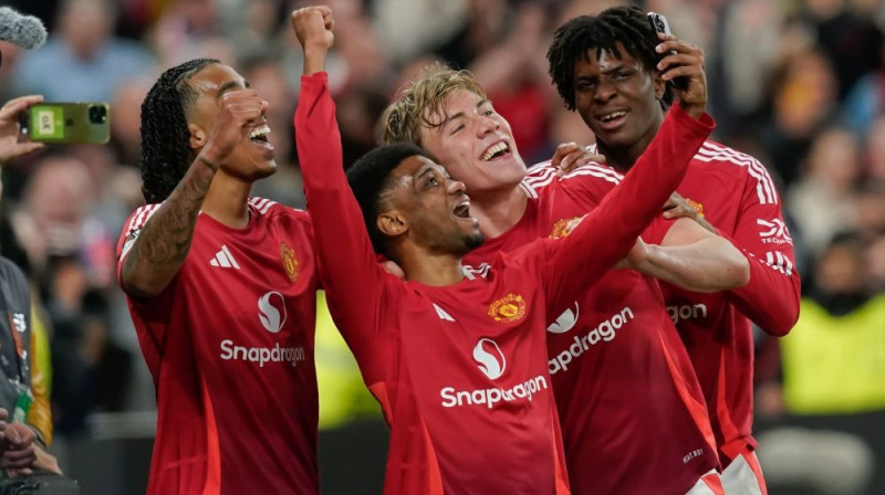 Mančestras "United" futbolisti Foto: ZP/Scanpix