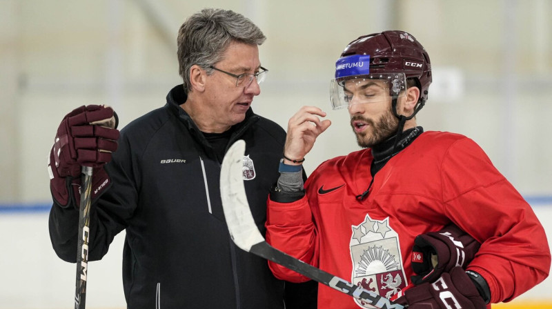 Harijs Vītoliņš un Jānis Jaks. Foto: Guntis Lazdāns/LHF