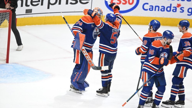 Edmontonas "Oilers" hokejisti Foto: RC/Scnapix