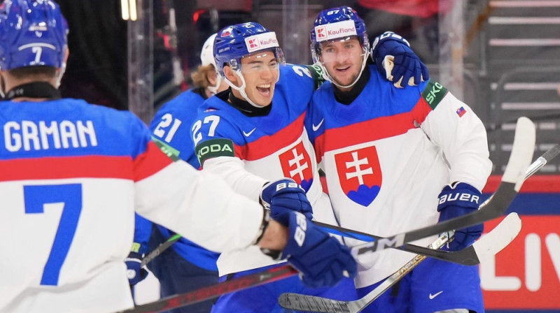 Slovākijas hokejisti. Foto: IIHF
