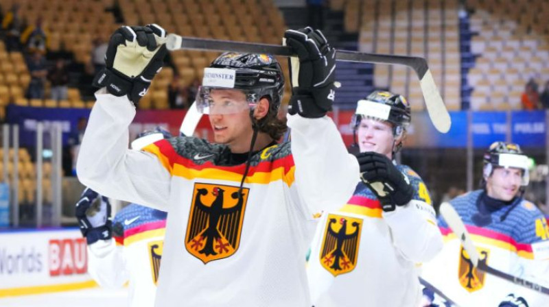 Vācijas izlases kapteinis Morics Zaiders. Foto: Mets Zembonins/IIHF