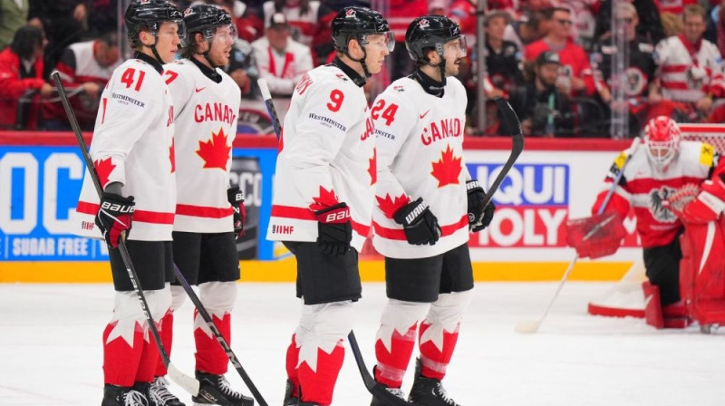 Kanādas izlases hokejisti Foto: IIHF
