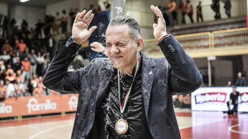 Jorgs Dikeulakoss 2025. gada 13. maijā. Foto: Kuba Skowron, koszykowkakobiet.pl