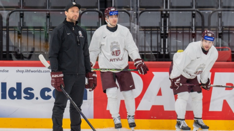 Raimonds Vilkoits, Toms Andersons, Mārtiņš Dzierkals. Foto: Ansis Ancovs/LHF