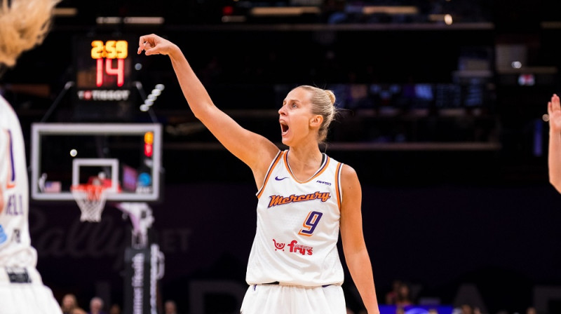 Kitija Laksa 2025. gada 21. maijā. Foto: Phoenix Mercury