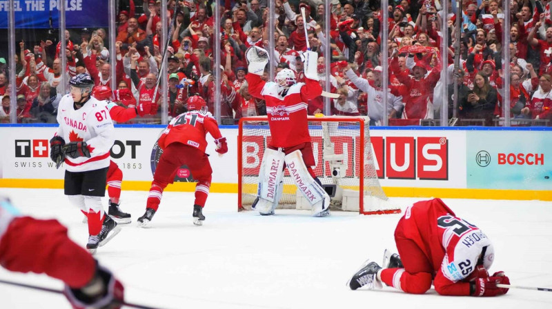 Dāņu katarse. Foto: Matt Zambonin/IIHF