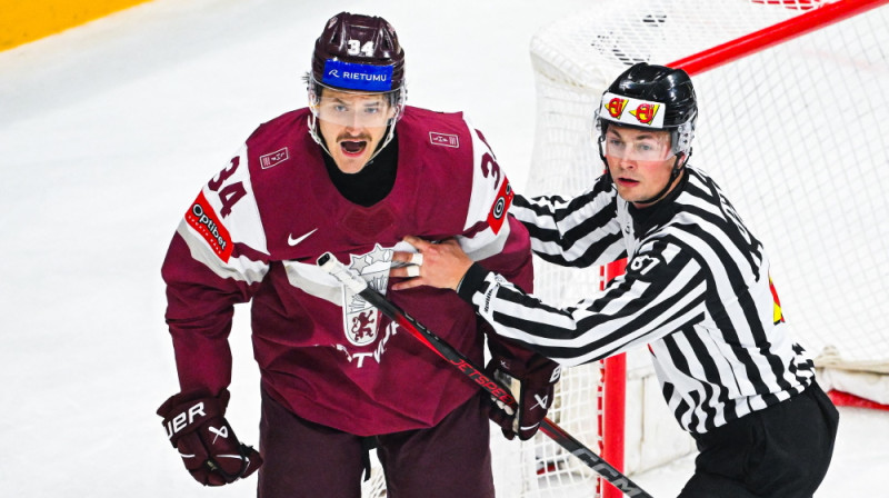 Portāla balsojuma labākais laukuma spēlētājs - Eduards Tralmaks. Foto: AFP/Scanpix