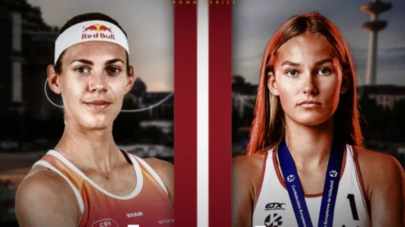 Tīna Graudiņa un Līva Ēbere. Foto: Queen & King of the Court / @graudinatina