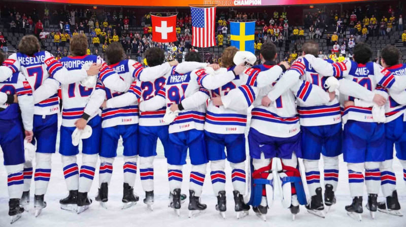 2025. gada pasaules meistarsacīkšu noslēgums. Foto: Matt Zambonin/IIHF
