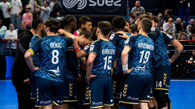 Krēteijas komandas handbolisti. Foto: US Créteil Handball