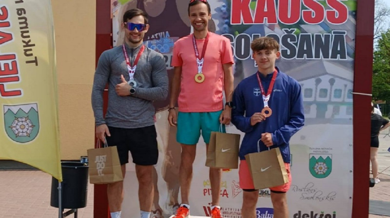 Godalgoto trijnieks vīriešiem. Foto: LVS.