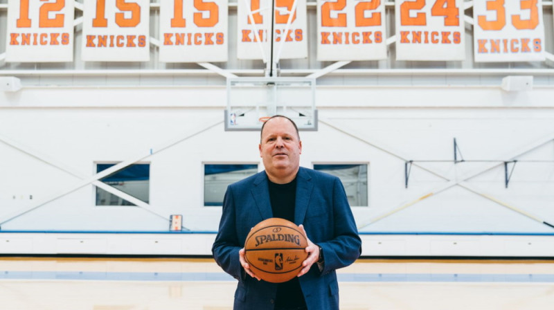 Leons Rouzs - "Knicks" ģenerālmenedžeris. Foto: New York Knicks