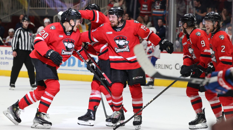 Jese Puljujervi (Nr. 20) pēc vārtu guvuma. Foto: Charlotte Checkers