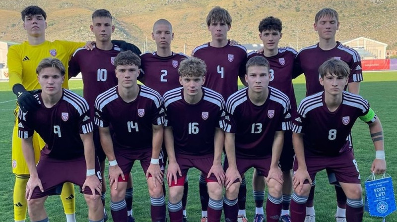 Latvijas U-17 futbola izlase Foto: LFF