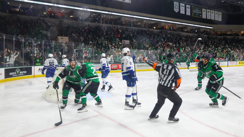 Mirklis pēc Teksasas "Stars" vārtu guvuma papildlaikā. Foto: Texas Stars