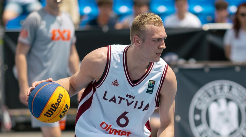 Francis Lācis 2025. gada 7. jūnijā. Foto: FIBA