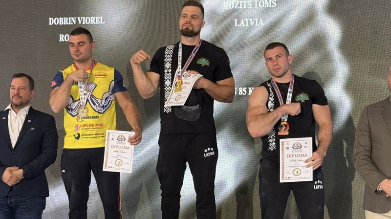 Toms Rozītis (vidū). Foto: LAF.