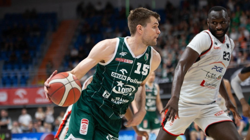 Ojārs Siliņš finālspēlē Ļubļinā. Foto: Kasia Koźlik/Legia Warszawa