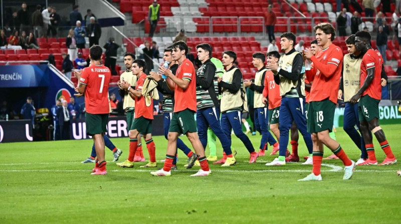Portugāles U21 izlases futbolisti Foto: AFP/Scanpix