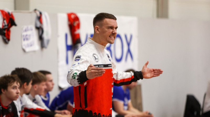 Latvijas U17 handbola izlases galvenais treneris Rihards Leja. Foto: Ritvars Raits